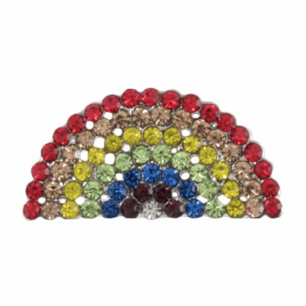 2b2691 small diamante rainbow design button on a shank 15mm rainbow 2b2691 small diamante rainbow design button on a shank 15mm rainbow