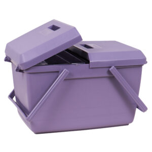 large lavender sewing box