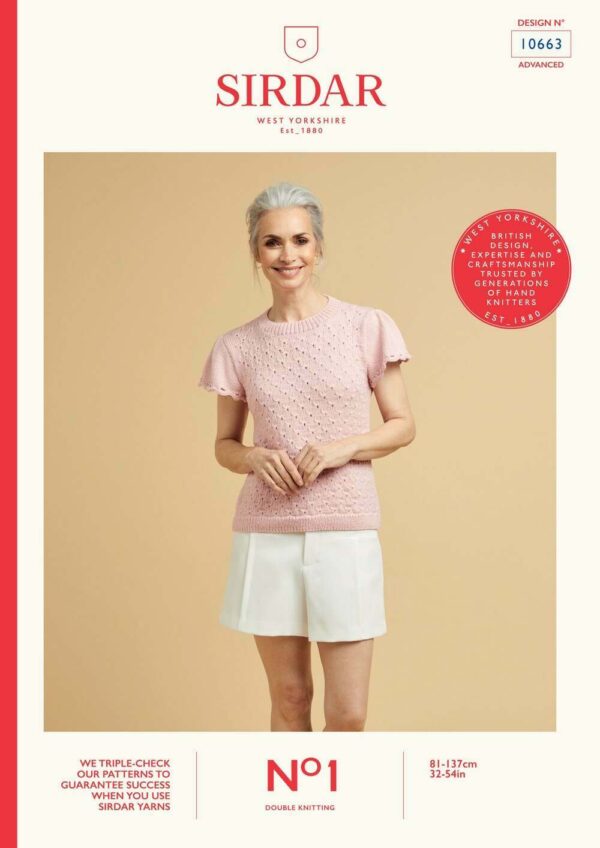 sirdar dk knitting pattern – 10663