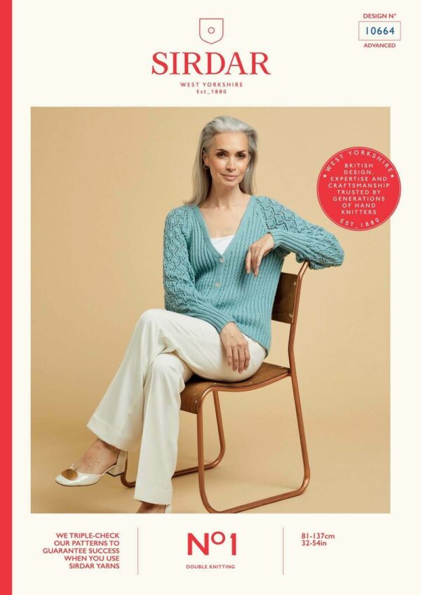 sirdar dk knitting pattern – 10664 sirdar dk knitting pattern – 10664