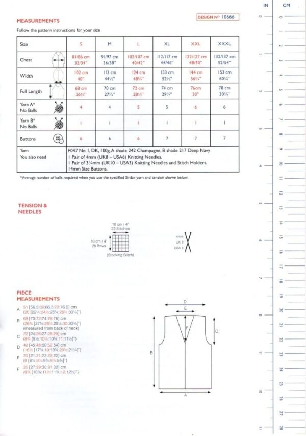 sirdar dk knitting pattern – 10666