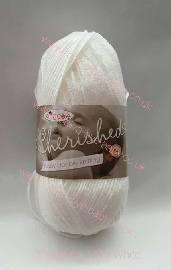 king cole cherished dk 100g ball 1410 white