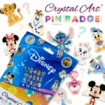 disney crystal art pin badges series 1