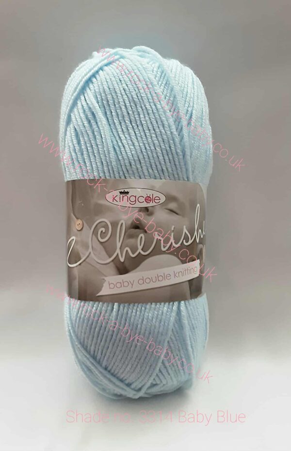 king cole cherished dk 100g ball 3314 baby blue