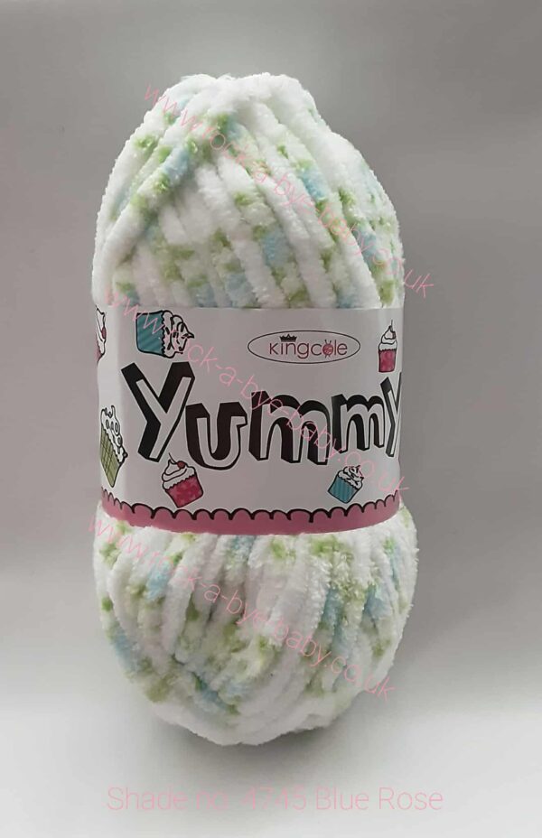 king cole yummy chunky 100g ball 4745 blue rose