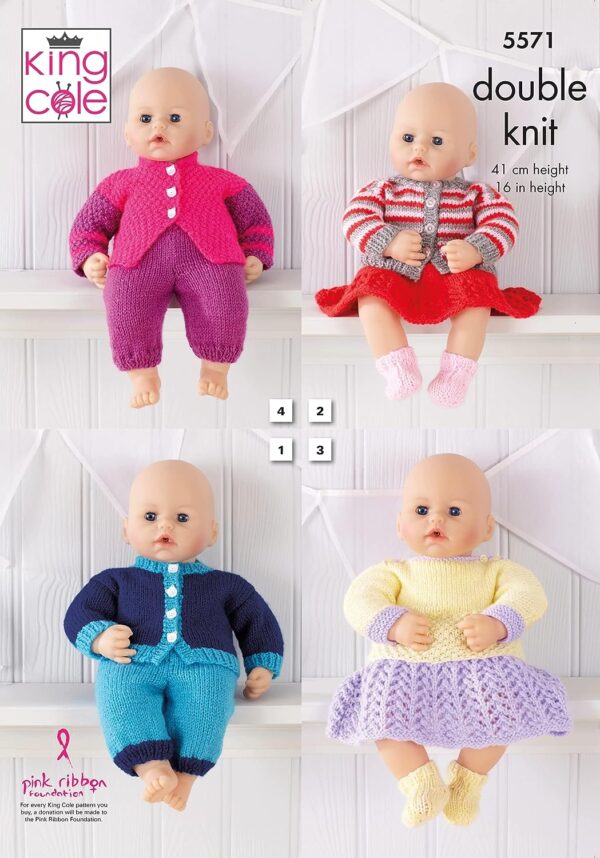 king cole dk – 16 inch dolls : 5571 king cole dk – 16 inch dolls : 5571
