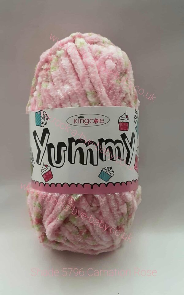king cole yummy chunky 100g ball 5796 carnation rose king cole yummy chunky 100g ball 5796 carnation rose