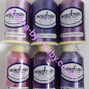 Marathon 6 Pack Shade Packs - 100% Viscose Rayon Embroidery Threads - Image 3