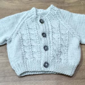 handknit cardigan newborn jws32
