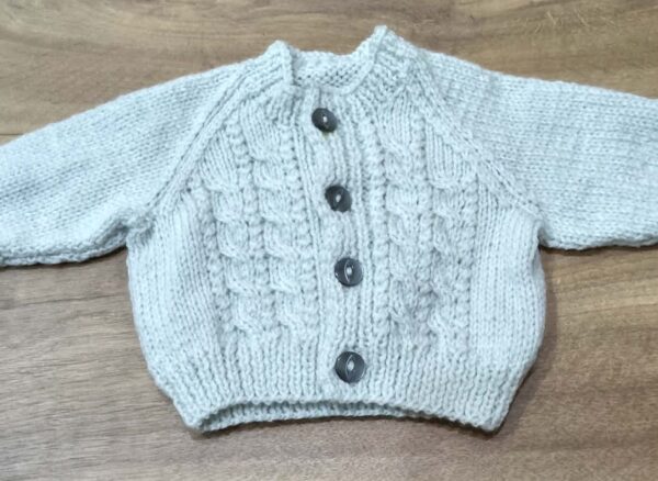 handknit cardigan newborn jws32
