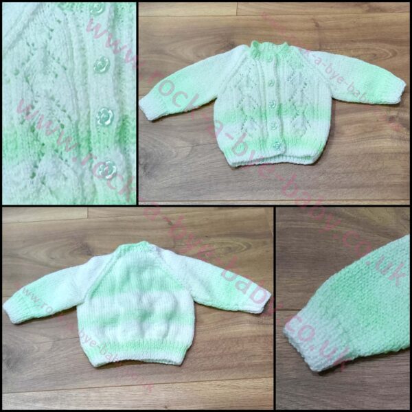 handknit cardigan 3 6 months jws31