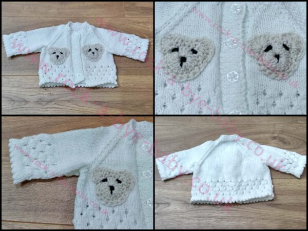 handknit cardigan 0 3 months jws30
