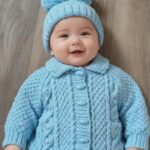 aran jacket and hat approx 2 4 yrs jaws17