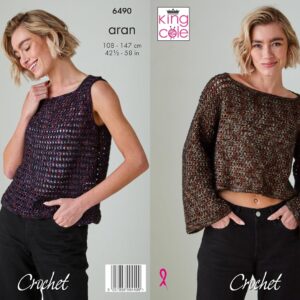 king cole crochet aran 6490