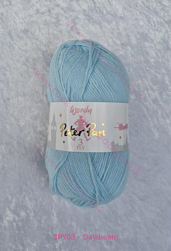 peter pan 3 ply 50g ball 3py01 snowdrop