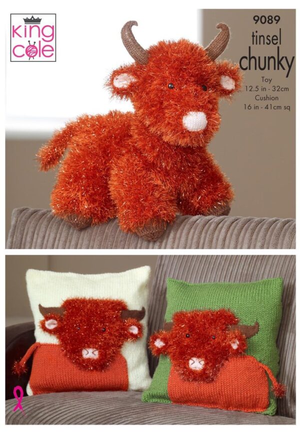 King Cole Tinsel Chunky - Highland Cow - 9089