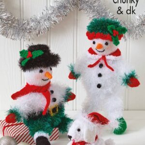 King Colec Tinsel Chunky/ DK - Snowmen : 9168