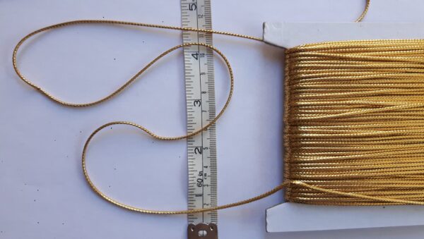 Gold 1.5 mm Gold Braid Goldfingering