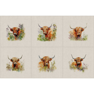Highland Cow Panel