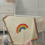 James Brett Rainbow Blanket DK - 36 1/4" - 36 1/4" - JB906