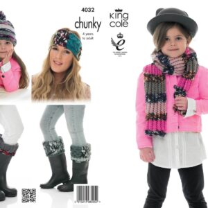King Cole 4yrs to Adult Scarf Chunky - 4032