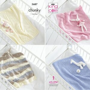 King Cole Chunky Blankets - One Size : 4857