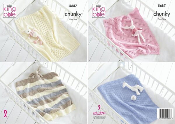 King Cole Chunky Blankets - One Size : 4857