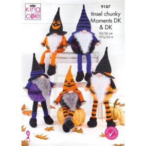 King Cole Tinsel Chunky & Dk Moments Halloween Gonks - 9187