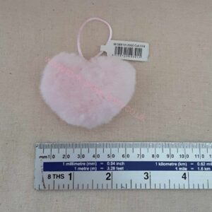 Heart Shape Faux Fur Pom Pom - Image 3