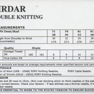 Sirdar DK - 7 years to Adult - 8456 - Image 2