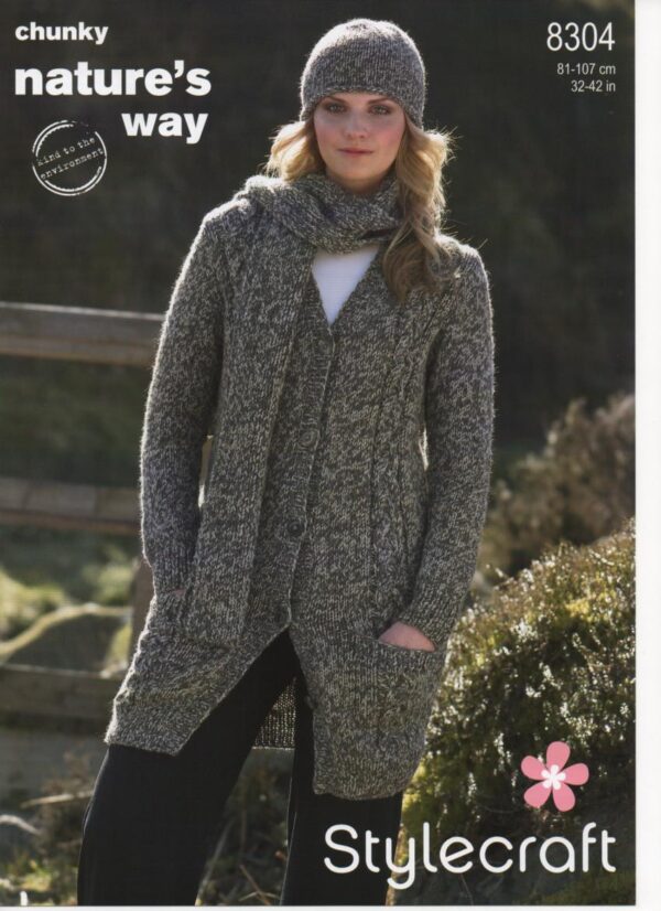 Stylecraft Chunky Coats - 32-42 inch - 8304 Stylecraft Chunky Coats - 32-42 inch - 8304