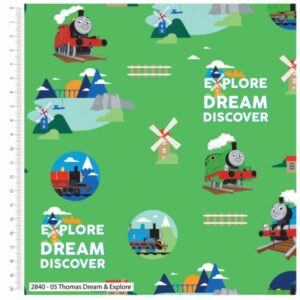 100% Cotton - Licensed Designs - Thomas the Tank Engine - Image 2