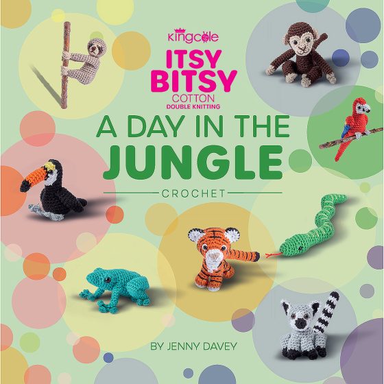 king cole itsy bitsy 100% cotton 25g ball book 1 a day at the farm