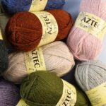 james brett aztec aran 100g ball al10 silver grey, 1000g special offer