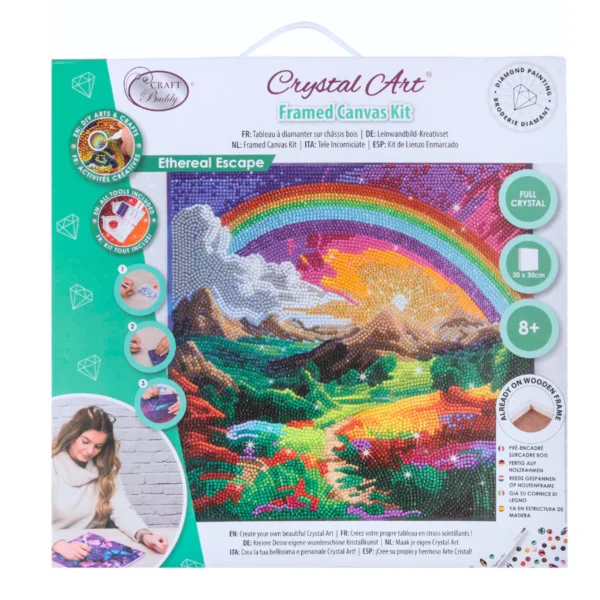 ethereal escape crystal art canvas kit 30x30 5