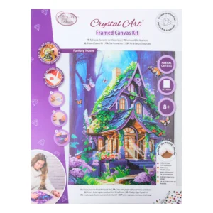 fantasy house crystal art canvas kit 35x45 1
