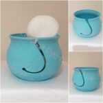 yarn bowl 3d printed by callum turquoise 3d printed yarn bowl frozen vibes