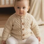 jaws16 handknit cardigan approx 0 3months