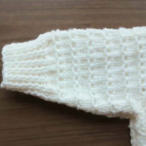 cream aran cardigan & hat 2 4yrs (jws19)