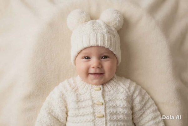 cream aran cardigan & hat 2 4yrs (jws19)