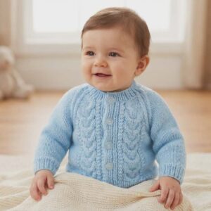 handknit cardigan 0 3 months jws28