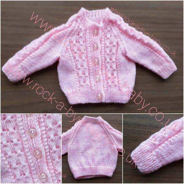 handknit cardigan newborn jws29