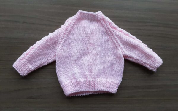 handknit cardigan newborn jws29