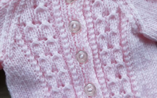 handknit cardigan newborn jws29