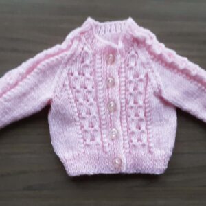 handknit cardigan newborn jws29