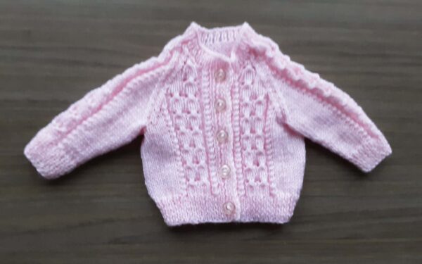 handknit cardigan newborn jws29