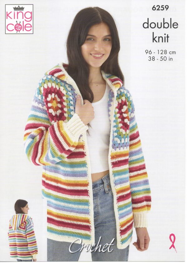 kinc cole crochet pattern 6259 38 50inch chest kinc cole crochet pattern 6259 38 50inch chest
