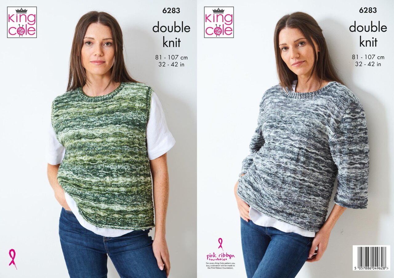 Double Knitting Pattern 32-42 Inch – 6283 - Buy Wool Online - DK ...