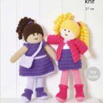 king cole dk – 27cm crochet doll : 9190