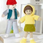 king cole dk – 27cm crochet doll : 9190